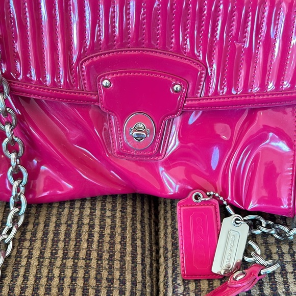 COPY - Coach pink tote 13X13 - Picture 2 of 4